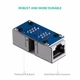 З'єднувач витої пари RJ45 Ugreen Cat7 Cat6 Cat5e роз'єм-подовжувач Ethernet White (YM992) - зображення 6