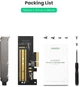 Карта расширения для ПК адаптер Ugreen M.2 NVME to PCI Express 3.0 x4 черный (YM861) - изображение 5