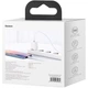 Сетевое зарядное устройство Baseus Super Si Quick Charger 1C 20W Cable Type-C to iPhone White (YM905) - изображение 6