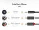 Кабель аудіо Ugreen 3.5 mm to 2RCA стерео розгалужувач PVC 1М Grey (YM833) - зображення 3