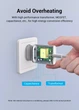 Сетевое зарядное устройство с поддержкой быстрой зарядки Vention USB-Type C 20W PD White (YM893) - изображение 2