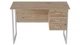 Комп'ютерний стіл Ferrum-decor Гаррі 75x140x70 білий ДСП Дуб Сан-Маріно 32мм - зображення 3