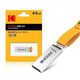 Флеш накопитель Kodak K122 64Gb металлический USB 2.0 - изображение 2