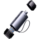 Картридер Baseus Lite Series USB-A 3.0 & Type-C to SD/microSD Gray - зображення 1