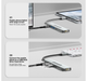 USB-хаб Essager 7 в 1 60W (Type-C 3.1 to 4K HDMI/ SD/TF Card/ PD Fast Charge) - зображення 5