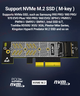 Перехідник Адаптер PCI-E на SSD M.2 NVMe JEYI Starfish PCIе 4.0/3.0 X4 X8 X16 з алюмінієвим радіатором - зображення 3