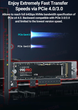 Переходник Адаптер PCI-E на SSD M.2 NVMe JEYI Starfish PCIе 4.0/3.0 X1 с алюминиевым радиатором - изображение 2