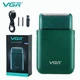 Электробритва VGR V-390 GREEN mini шейвер для сухого та влажного бритья, Waterproof, выдвижной триммер - изображение 1
