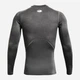 Рашгард чоловічий Under Armour Ua Hg Armour Comp Ls 1361524-090 XXL Сірий (194513898039) - зображення 6