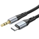 Кабель Hoco UPA26 AUX Type-C to Jack 3.5 1М Чорний - изображение 3