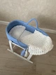 Люлька с подставкой ручной работы голубая LK4525blu - изображение 2