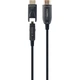 Кабель мультимедийный HDMI M to HDMI M 30.0m V2.0 AOC 4K60Hz gold Cablexpert (CCBP-HDMID-AOC-30M) - изображение 2