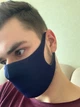 Маска захисна багаторазова з неопрену, темно-синя, 1 шт. - зображення 1