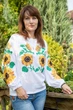 Жіноча вишиванка V&V Соняхи XL Білий (301024193-001) - изображение 7