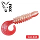 Силиконовый твистер для микроджига Fox 3,5см Krill #043 (red perlamutr) (съедобный, 10шт) - изображение 1