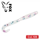 Силиконовый твистер для микроджига Fox 5см Nimble #105 (electric pearl) (съедобный, 20шт) - изображение 1