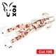 Силиконовая нимфа для микроджига Fox 5см Cricket #106 (clear silver red) (съедобная, 15шт) - изображение 1