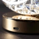 Акумуляторна настільна Лампа нічник у формі Півмісяця від USB Diamond Акрил + метал - зображення 7