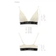 Эластичный топ с кружевом Passion PS001 TOP S, ecru - изображение 5