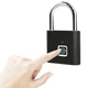 Навісний Замок зі сканером відбитка пальця для шафки валізи Kerui Smart Lock K11 Black - зображення 3