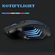 Миша AULA MOUNTAIN S18 дротова ігрова з регульованою RGB підсвіткою, вагою та 6400DPI, чорний +килимок 26*21 - зображення 3