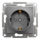 Розетка Schneider Electric ASFORA со штор. антрацит (EPH2900271) - изображение 1