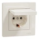 Розетка Schneider Electric ASFORA з кришкою, крем (EPH3100123) - зображення 2