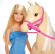 Zestaw do zabawy Mattel Blonde Barbie & Horse Playset (887961691351) - obraz 3