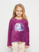 Детская теплая пижама для девочки Disney HW2010 122-128 см Фиолетовая (3609086780270) - изображение 4