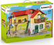 Zestaw do zabawy Schleich Farm World Domek wiejski ze stajnią i zwierzętami (4059433572987) - obraz 1