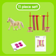 Ігровий набір Schleich Farm World Pony Fladderend Gordijn (4059433312651) - зображення 5