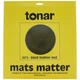 Мат з чорної шкіри для опорного диска вінілового програвача Tonar Black Leather Mat art.5978 (art.232320) - зображення 1