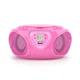 Бумбокс ФМ проигрыватель Auna Roadie CD (10029815) Fm USB Bt CD Розовый - изображение 5