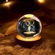 Нічник світильник Кришталева куля 3D TOPA Олень - зображення 2