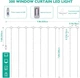 Светодиодная Гирлянда-Занавес Штора 3*3м 300LED Водонепроницаемая USB c Пультом для Украшений Окон и Террасы, теплый (413807) - изображение 8