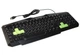 Клавіатура Esperanza Wired EGK201GUA ILLUMINATED Black/Green, USB - зображення 2