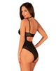 Прозоре боді Obsessive Selinne teddy XL/2XL Black, дрібна сітка, подвійні бретелі - зображення 2