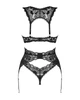 Еротичний жіночий комплект Obsessive Donna Dream XS/S чорний - зображення 4