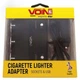 Разветвитель прикуривателя VOIN 3 выхода + 2USB 2400 mA 12/24V SC-3003 провод+вольтметр (SC-3003) - изображение 2