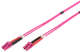 Patchcord LWL Digitus LC / LC OM4 Duplex 3 m Pink (4016032308812) - obraz 1