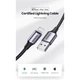 Дата кабель USB 2.0 AM to Lightning 2.0m US199 2.4A Black Ugreen (60158) - изображение 3