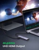 Многопортовый адаптер концентратор UGREEN CM511 USB C 6 в 1 MicroSD, SD, HDMI, USB 3.0 Grey (60383) - изображение 2