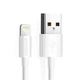 Дата кабель USB 2.0 AM to Lightning 1.8m 2.1A MFI White Choetech (IP0027-WH) - зображення 1