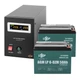 Комплект резервного живлення UPS 500VA+АКБ DZM 1300W LogicPower 19776(ДБЖ 350W+2*50Ah батарея свинцево-кислотна) - изображение 1