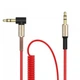 Кабель AUX SkyDolphin SR08 Spring Wire 3.5mm/1m (Червоний) - зображення 1