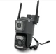 Видеокамера Wi-Fi уличная с двумя объективами 2+2mpx YOSO YOIPC40D4MP50 PTZ 2.8mm V380 - изображение 1