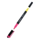 Маркер Axent Highlighter Dual 2-4 мм клиновидный розовый+желтый (2534-10-A) - изображение 1