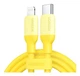 Кабель зарядный Lightning Ugreen Type-C to Lightning для быстрой зарядки 1 м Yellow (YM0498) - изображение 1