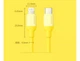 Кабель зарядный Lightning Ugreen Type-C to Lightning для быстрой зарядки 1 м Yellow (YM0498) - изображение 3