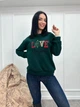 Fashions • Батник жіночий Love Christmas Fashions 46-48 смарагдовий (4192-фг) - зображення 1